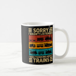 Retro Wagon Train Lover Model Railroad Conductor F Coffee Mug