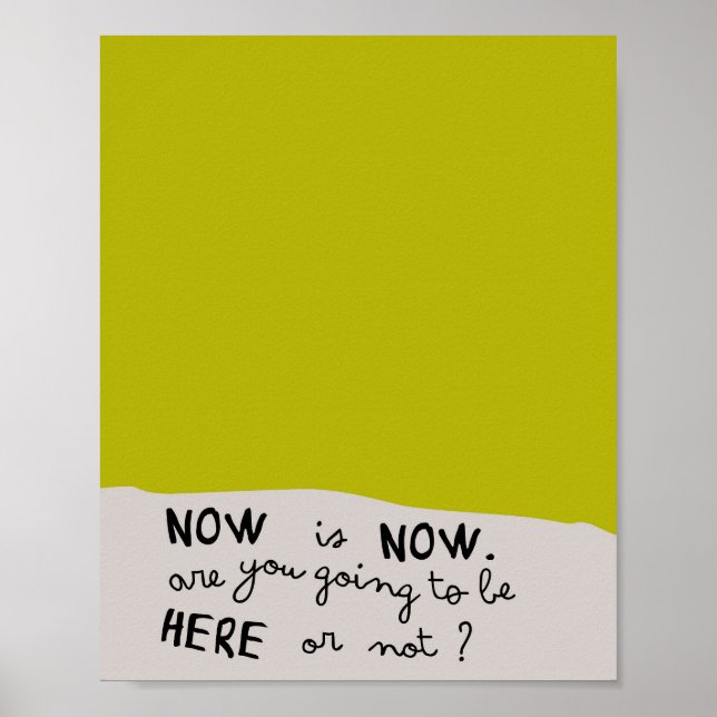 Retro Wall Art, Quote art print, Retro Colour Prin Poster (Front)