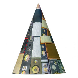 Retro Wall-Hung: Vintage Speaker Design Party Hat