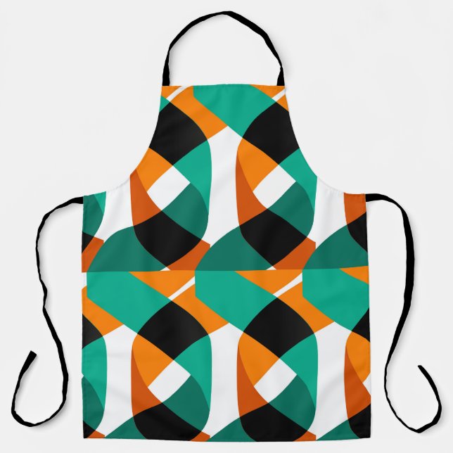 Retro Wallpaper: Vintage Design Apron (Front)
