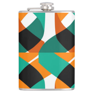 Retro Wallpaper: Vintage Design Hip Flask