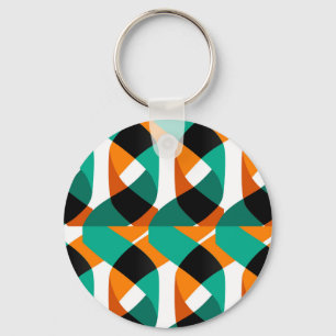 Retro Wallpaper: Vintage Design Key Ring