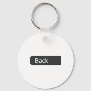 Retro War Bad S Good Funny Saying Quote (on Back) Key Ring
