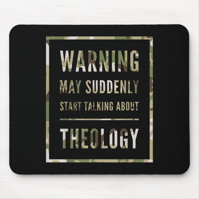 Retro Warning May Suddenly Start Talking About Red Mouse Mat (Front)