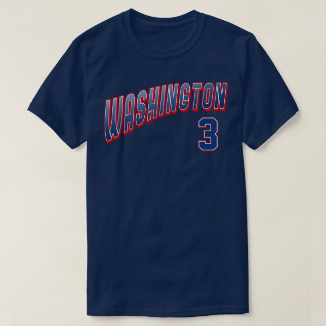 Retro Washington Number 5 T-Shirt (Design Front)