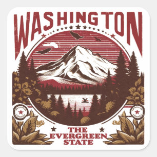 Retro Washington Square Sticker