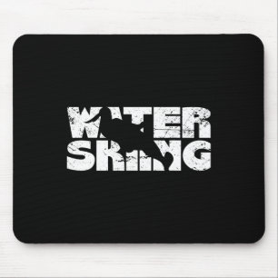 Retro Waterskiing Vintage Water Ski Skiing Sport W Mouse Mat
