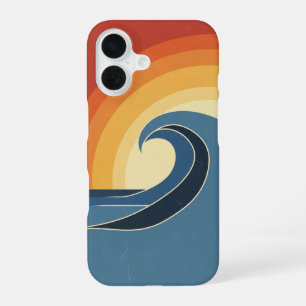 Retro Wave Crest iPhone 16 Case