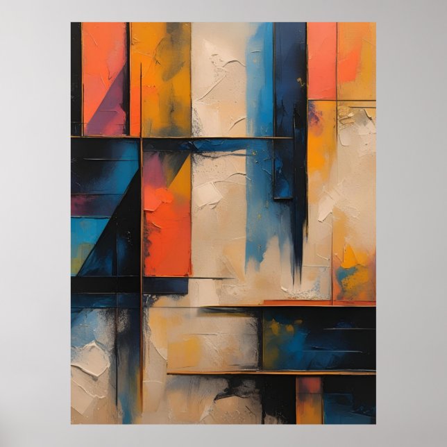 Retro Wave Design 01 Poster (Front)