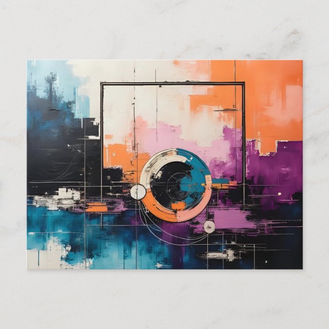 Retro Wave Design 04 - Postcard (Front)