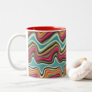 retro wave MANA Two-Tone Coffee Mug