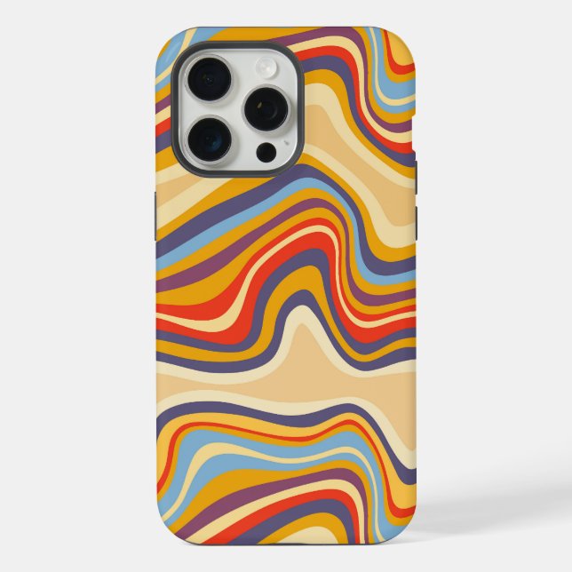 retro wave seaside iPhone case (Back)