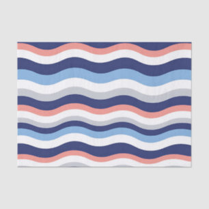 Retro Wave Stripes Pattern Tissue Paper