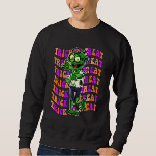 Retro Wave Zombie Halloween Sweatshirt