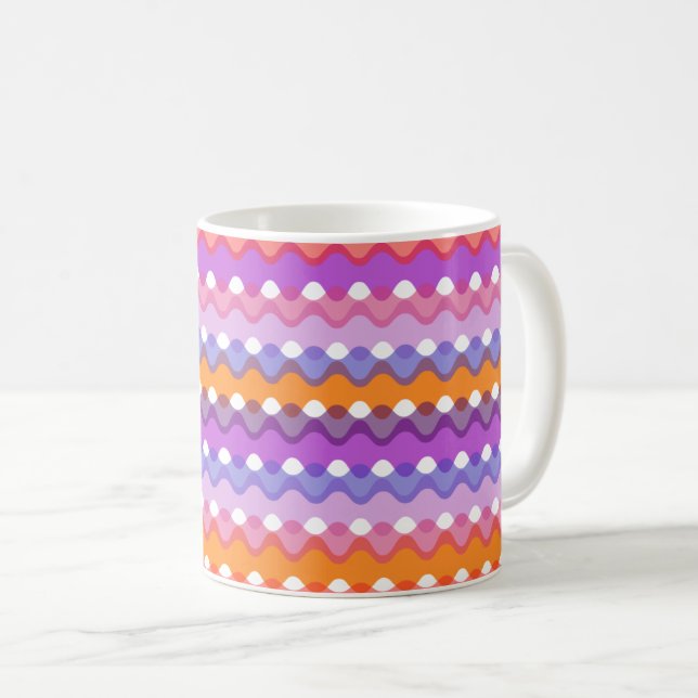 Retro Waves Coffee Mug (Front Right)