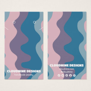 Retro Waves Earring Necklace Jewellery Display Car