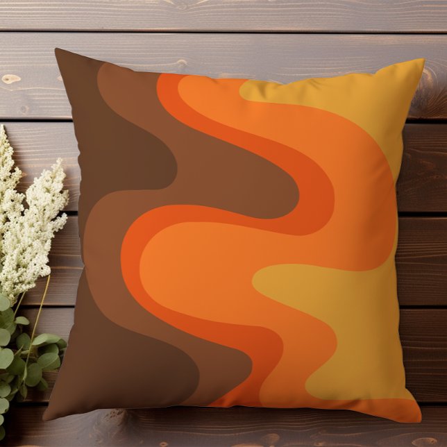 Retro Wavy Abstract II Cushion (Creator Uploaded)