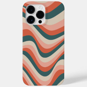 Retro Wavy Colourful Stripe Groovy Pattern Case-Mate iPhone 14 Pro Max Case