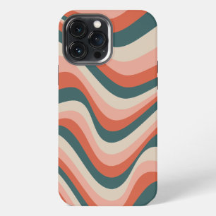 Retro Wavy Colourful Stripe Groovy Pattern iPhone 13 Pro Max Case