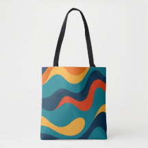 Retro Wavy Pattern Modern Abstract 