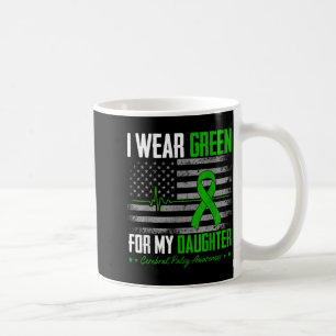 Retro wear green for daughter cerebral palsy coffee mug