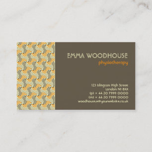 Retro!Weave :: Brown, Orange, Beige Business Card