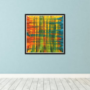 Retro Weave Canvas Print