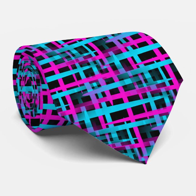 Retro Weave Pattern Tie (Rolled)