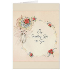 Retro Wedding Gift Card