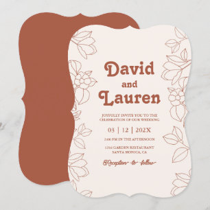 Retro Wedding Invitation