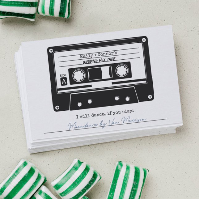 Retro Wedding Song Request Insert Card (Creator Uploaded)