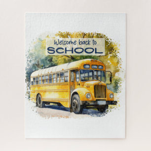 Retro Welcome Back To School Jigsaw Puzzle