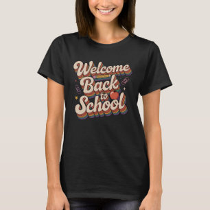 Retro Welcome Back to School Teacher T-Shirt