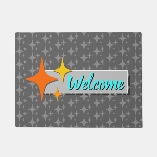 Retro Welcome Doormat (Front)