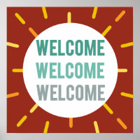 Retro Welcome Event/Church Sign