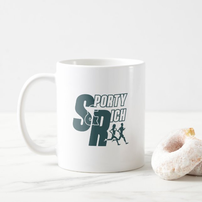 Retro Wellness Club Sporty Fashion | #11 Classic Coffee Mug (With Donut)