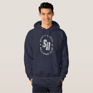 Retro Wellness Club Sporty Fashion   Men Hoodie