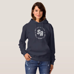 Retro Wellness Club Sporty Fashion   Women Hoodie
