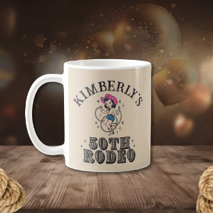 Retro Western 50th Rodeo Birthday Coffee Mug