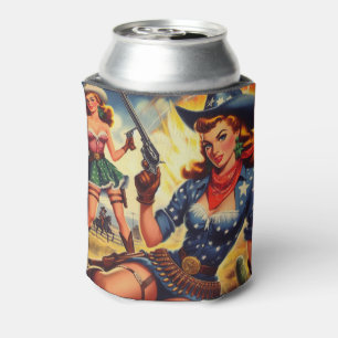 Retro Western Country Girls Can Cooler