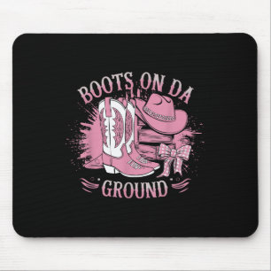 Retro Western Cowgirl Cowboy Linedance Boots On Da Mouse Mat