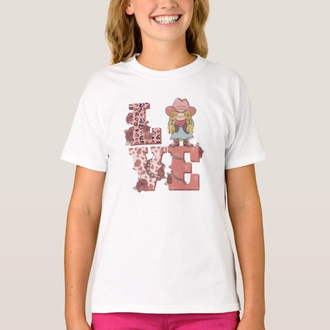 Retro Western Love T-Shirt (Front)