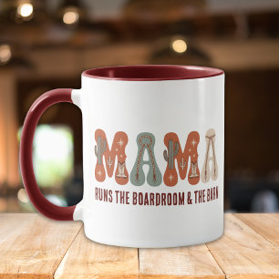 Retro Western Mom Cowgirl Mama Office Coffee Mug