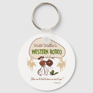 Retro 'Western Rodeo' Key Ring