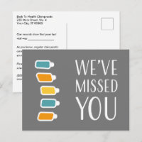 Retro We've Missed You Chiropractic Recall