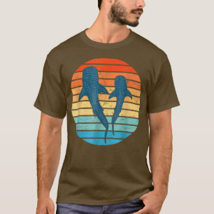 Retro Whale Shark Vintage Sunset T-Shirt