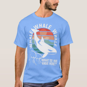 Retro Whale What Do We Have Here Sharks Marine Bio T-Shirt
