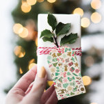 Retro Whimsy Ornaments Christmas Gift Tags<br><div class="desc">This delightful tag is a celebration of whimsy and nostalgia,  featuring a captivating blend of ornaments that transport you to a retro wonderland. Reindeer,  ice skates,  snowmen,  and stockings in enchanting pink and mint green,  creating a visual symphony of festive joy. Reminiscent of the 1950's.</div>