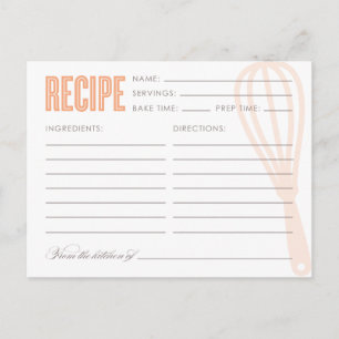 RETRO WHISK   RECIPE CARDS