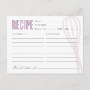 RETRO WHISK RECIPE CARDS